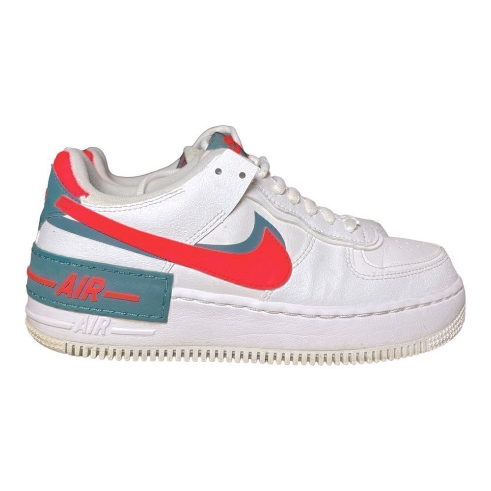 Nike Womens Air Force 1 Shadow White Sneakers